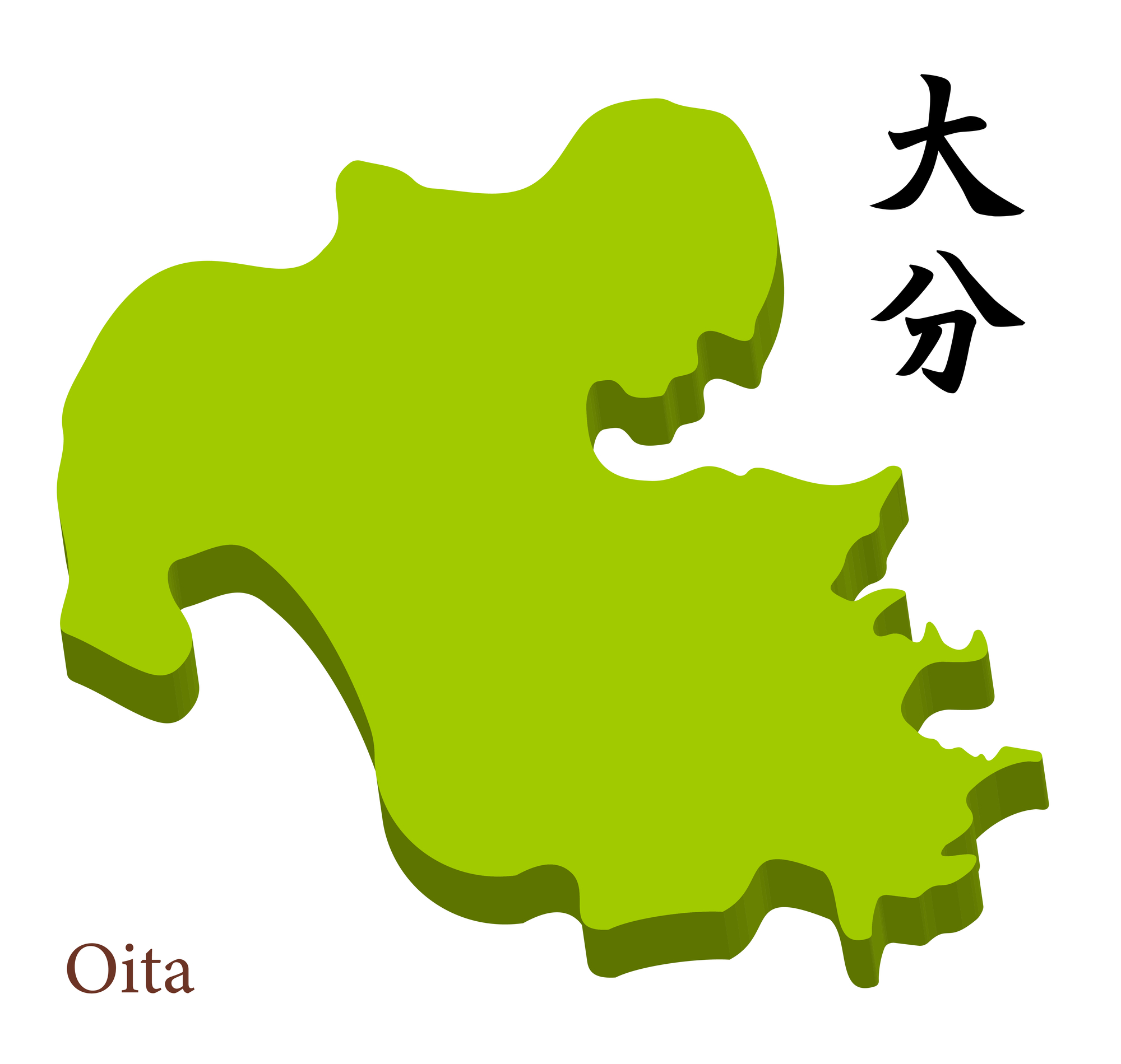 大分県のイメージマップ