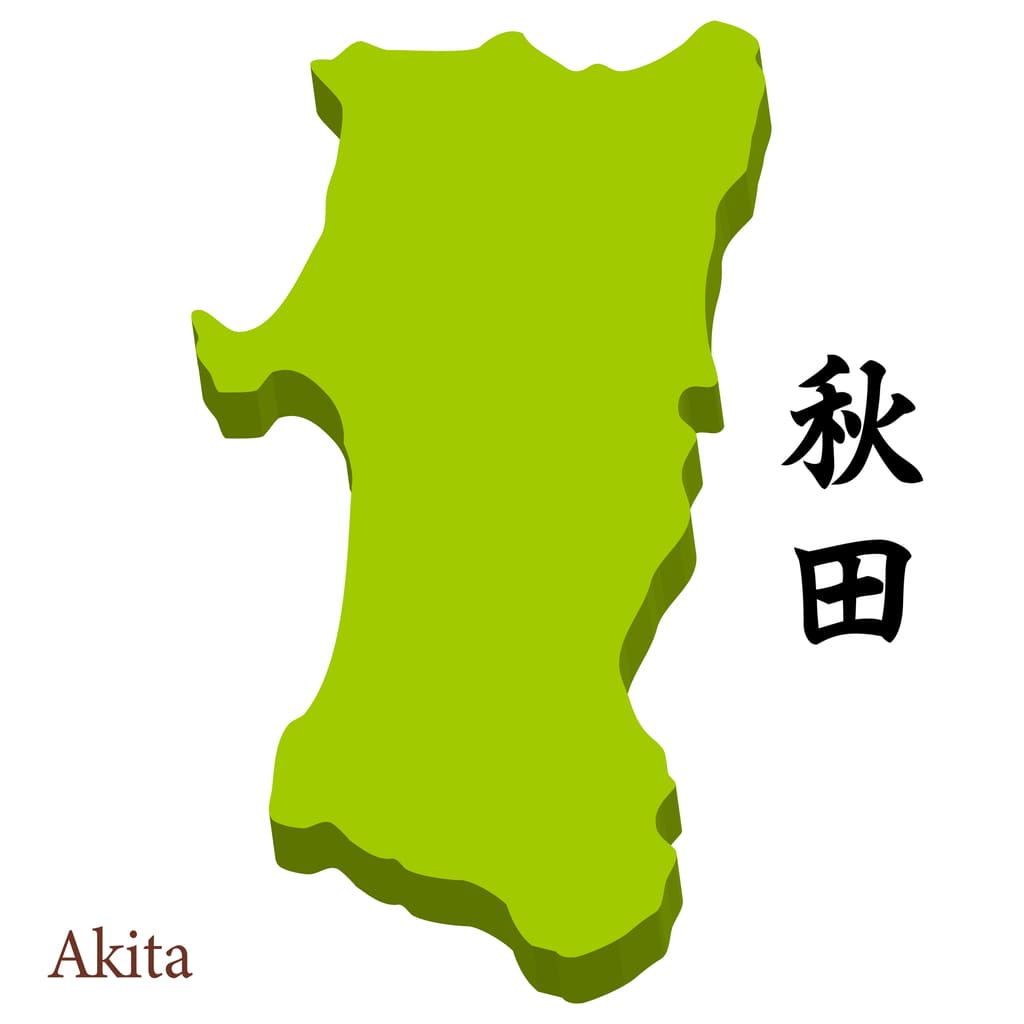 秋田県のイメージマップ