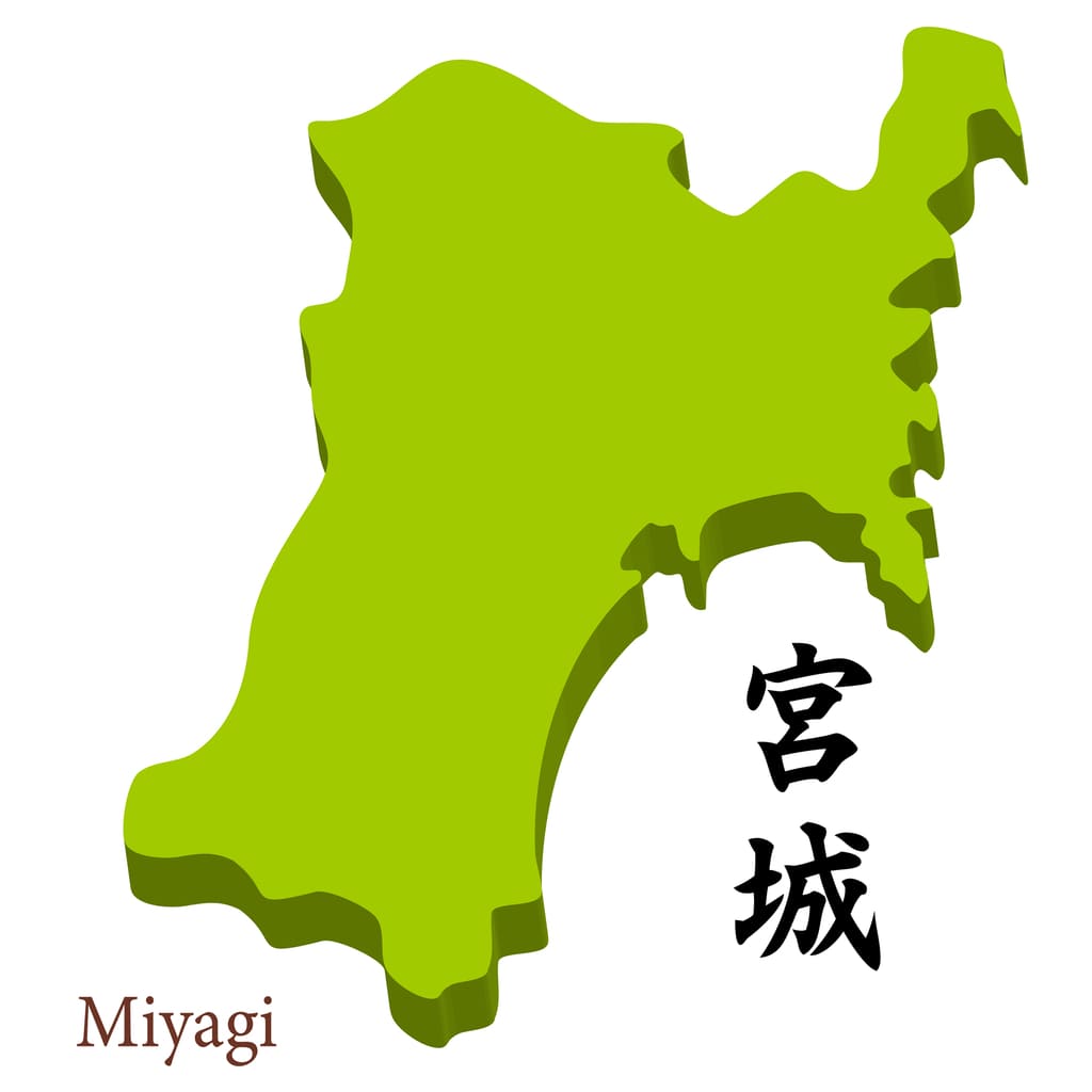 宮城県のイメージマップ