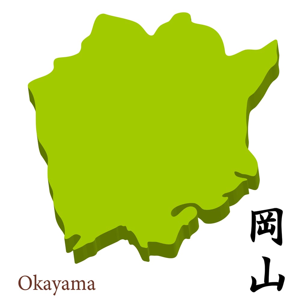 岡山県のイメージマップ