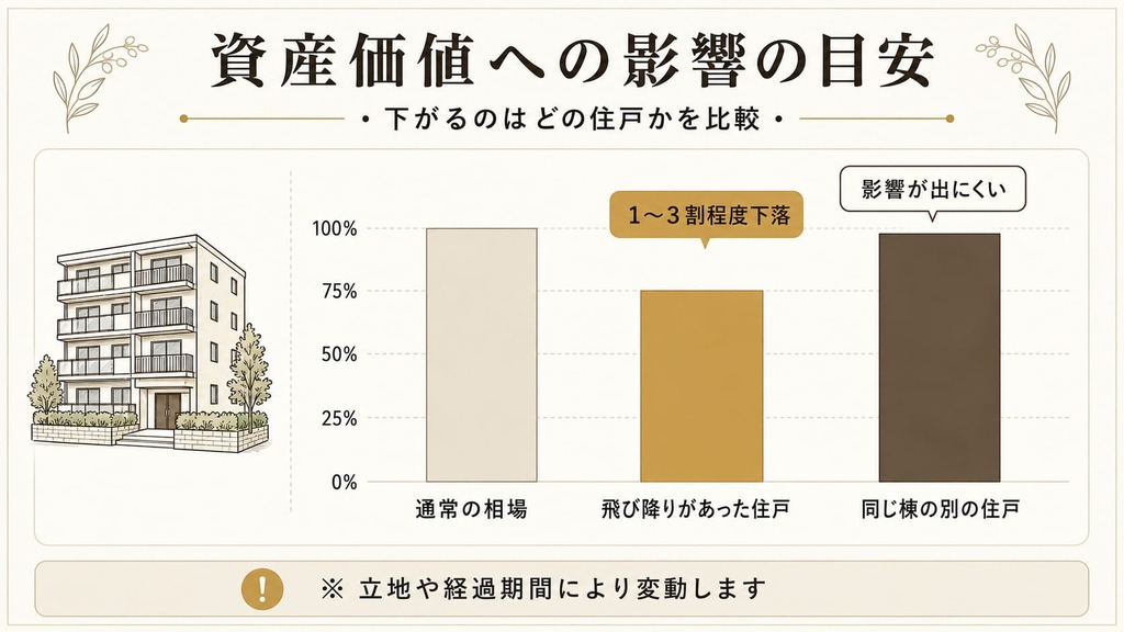 住んでるマンションの資産価値と家賃はどれくらい下がる?