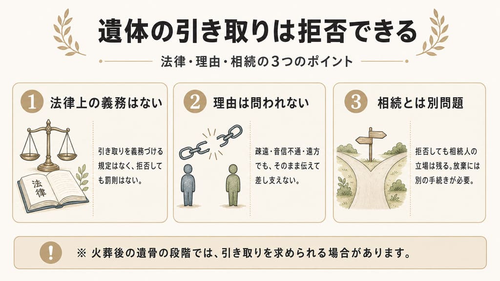 孤独死した遺体の引き取りは拒否できる