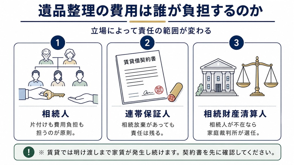 孤独死の遺品整理は誰がやるのか